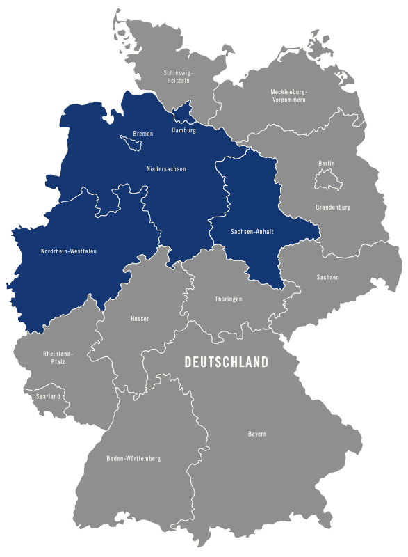 Dämmputzreiniger-Einzugsgebiete-Niedersachsen-NRW
